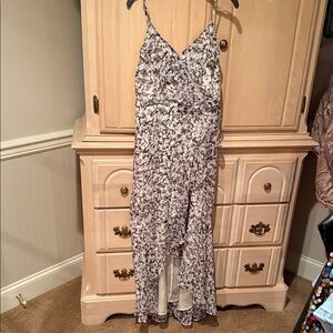 Express Multicolor Abstract Print Dress